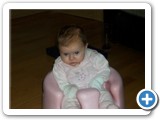 Olivia's first try on bumble seat